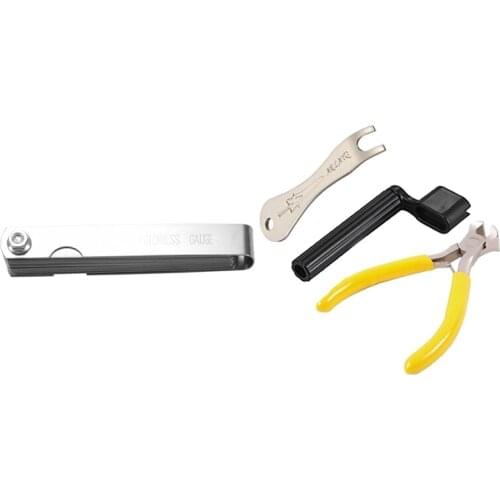 1 Pcs 32 Blade Feeler Gauge Set & 1 Set Guitar String Winder, Guitar Bridge Pins Puller Peg Remover