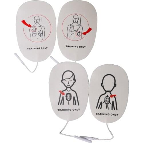 10 Pair Child/ Adult Training Pad Replacements Pads For AED Trainer AED Training Self Adhesive Emergency Rescue Kit