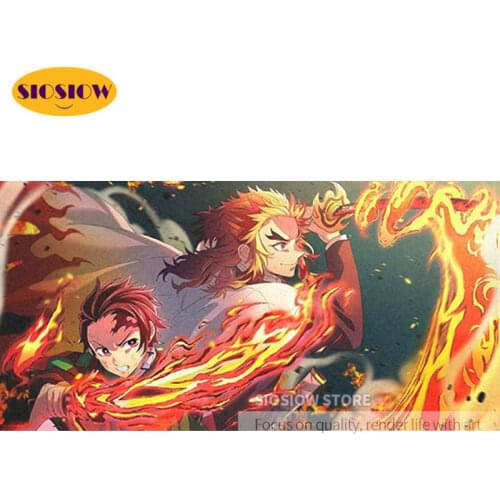 5d Diy Diamond Embroidery Cross Stitch Demon Slayer Kyoujurou Rengoku Daimond Painting Full Square Anime Poster Decor Wall Gifts