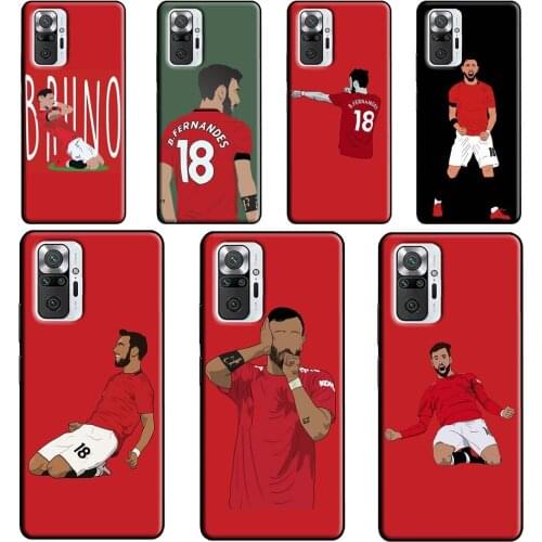 Bruno Fernandes fanart design Case For Xiaomi Redmi 9 9T 9C 8A 9A K40 Phone Cover For Redmi Note 10 9 Pro Note 8 8T 9S