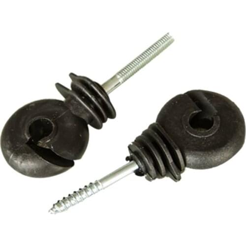 50pcs Screw Electric Fence Ring Insulators Small Post Wire Guardian Animals Agricultural garden supplies accessories