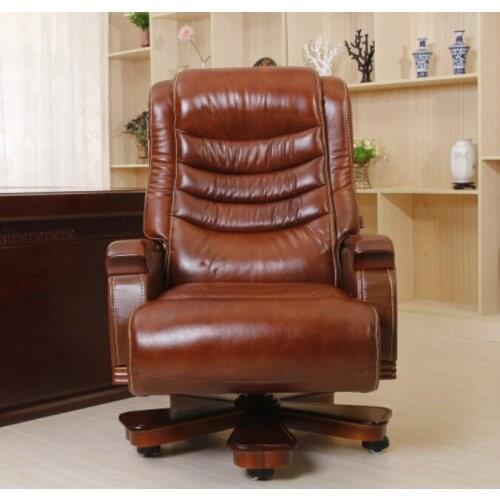 Luxury massage chair boss chair reclining high-back leather chair home office chair