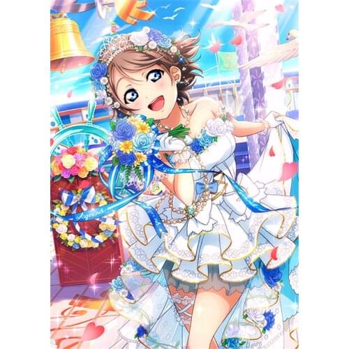 LoveLive!Sunshine!Aqours Watanabe You Wedding Awakening Gorgeous White Dress lovely full sets A