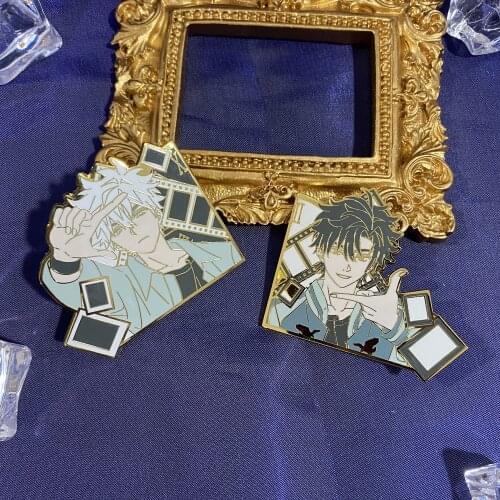 Anime Link Click Shiguang Daili Ren Cheng Xiaoshi Lu Guang Metal Badge Brooch Pin Sa