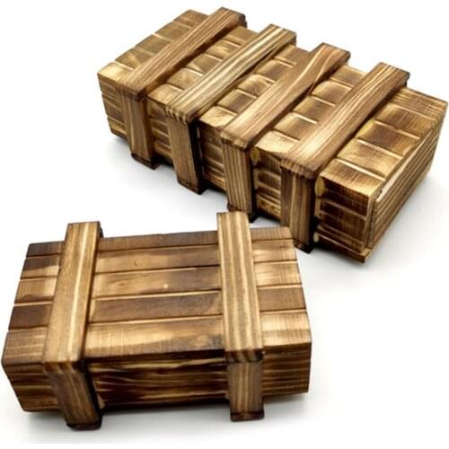 Brain Vintage Teaser Open Fantastic Box Wooden Kongming Lock Puzzle Kid Toys Child Gift Educational Toys For Children