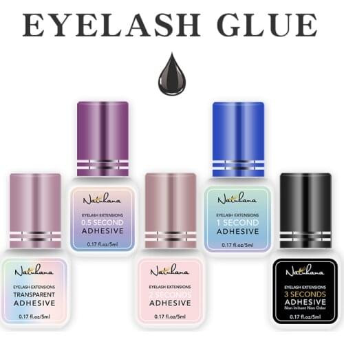 NATUHAHA 5ml Lashes Glue No Smell No Irritant Fast Dry Sticker Connecting Fake Eyelash Extensions Glue False Eyelashes Adhesive