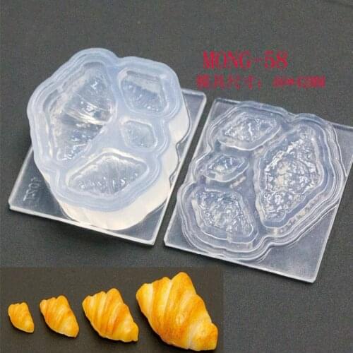 NEW Stereoscopic Clear Silicone DIY Simulation Food shape Mold For Epoxy Resin Jewelry Making Craft Tools resin molds Food play