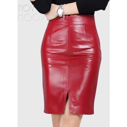 Юбки-карандаши с разрезом Novmoop China At AliExpress