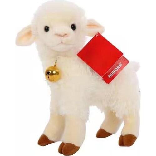 Sheep Doll Toys Sheep with a Long Silky White Coat Long Plush Lamb Funny Doll Simulation Pet for Children Adult Birthday Gift