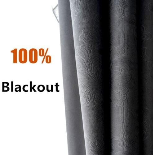 Full Blackout Shading Thickened Window Curtains Finished Fabric Heat Insulation For Bedroom Living Room Customization
