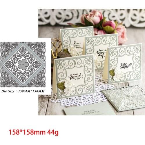 Hollow decorative lace Metal Cutting Dies Scrapbooking Craft Mold Cut Die Stencil Handmade Paper Card Make Template New Design