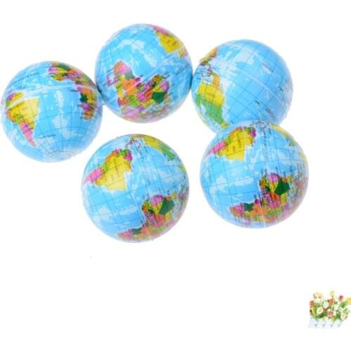 1pcs Relief World Map Foam Ball Atlas Globe Palm Ball Planet Earth squeeze oyuncak gadgets squeeze antistress Stress