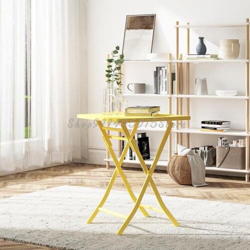 Foldable Dining Table Balcony Outdoor Portable 2-person Household Small Apartment Simple And Modern