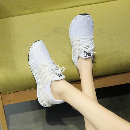 Tenis Feminino 2020 Women Casual Shoes Fashion Breathable Air Mesh Flat Walking Shoes Woman White Sneakers Women Sport Gym Shoes