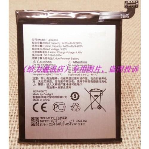 2400mAh battery For Alcatel A3 OT-5046/Shine Lite OT-5080 5080X OT-5046D OT-5046Y 5046D 5046Y TLP024C1/TLP024CJ battery