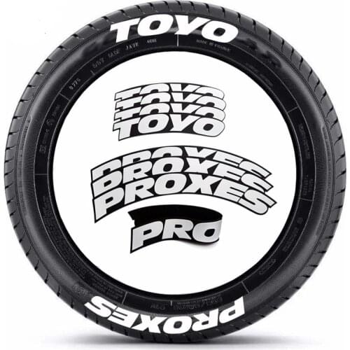 3D Car Wheel Decals Stickers Universal Logo Auto Motorcycle Tires Sticker Neumatico Letters Sticker Wheels Label for Four Tires