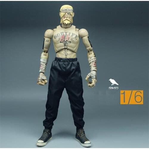 In Stock 1/6th CROWTOYS Sports Fashion Black Pants Slim For Usual 12inch Doll Action Collectable