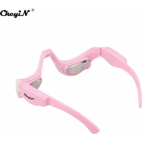 CkeyiN Warm Hot Compress Eye Massager Wireless Eye Massage Glasses Pulse Vibration Eye Device Remove Dark Circle Prevent Myopia
