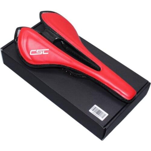 CSC full carbon+Leather fiber road mountain bike saddle seat cushion Carbon saddle bicycle accessories