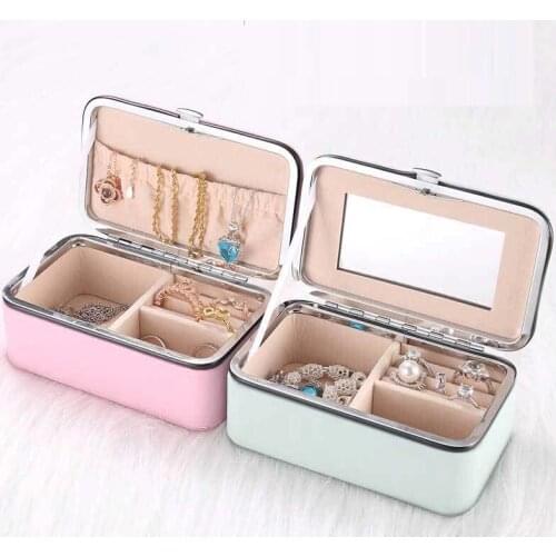 European Jewelry Box Large Space Jewelry Holder Storage Box Beauty Container Necklace Jewelry Storage Box Gift