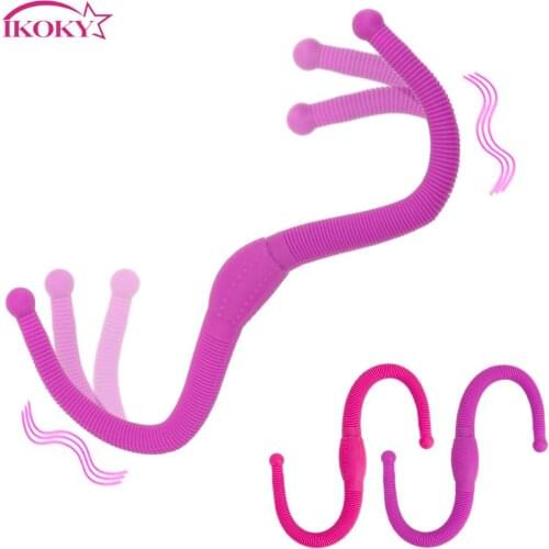 Flexible Strapon Dildo Vibrators 12 Speed G spot Anal Sex Toy for Women Lesbian Adult Products Double Head Vaginal massager