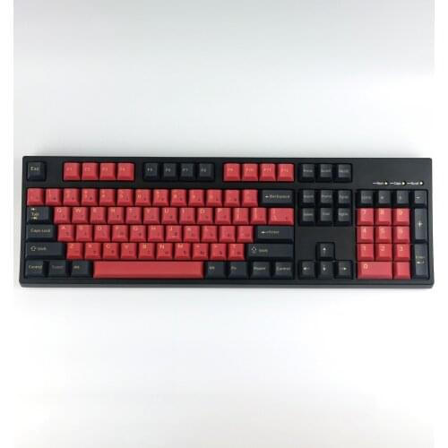 PBT Keycap Red Knight Keycaps Sublimation Mechanical Keyboard Key Cap 128 Keys Cherry Profile For MX Switch