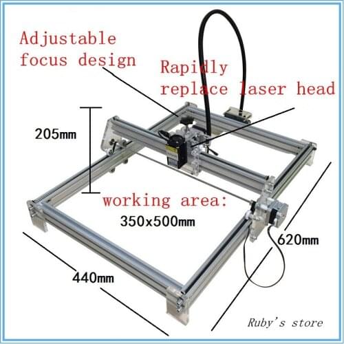 7000mw Diy Laser Engraving Machine 35*50cm Working Area Laser Engraver Marking On Metal Cutting Machine