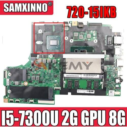 For Lenovo YOGA 720-15IKB Laptop Motherboard 5B20N67890 Yoga 720-15IKB I5-7300U 2G GPU 8G RAM 100% test work