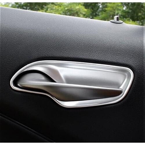 QHCP Door Handle Bowl Sticker Car Inner Door Bowl Cover Sequins Trims Carbon Fiber Style Black Silver For Lexus UX 260H 200 2019