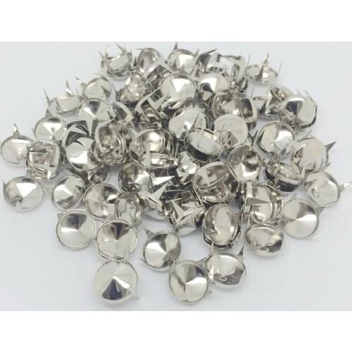 100 Pieces Silver Metal Cone Studs Rivet Spikes Spots Nailheads Leathercraft 12mm