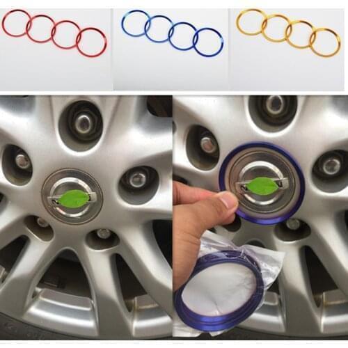 New 4pcs Car Wheel hub center decorative stickers fit for opel astra h gtc renault fluence renault megane renault scenic 2 dodge