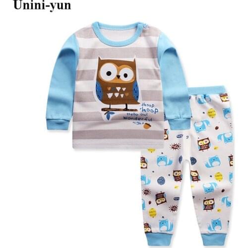 Baby Boy Clothes Spring Autumn Cartoon long sleeve t-shirt + casual long pants 2pc suits kids girls clothing Set Sport Tracksuit