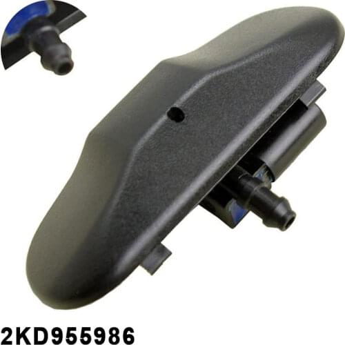 2pcs Windscreen Washer Jet Spray Nozzles With Heating 2KD955986 For VW Golf Jetta Passat B6 Tiguan GTI Caddy Skoda 3T4 3T5 Mk6