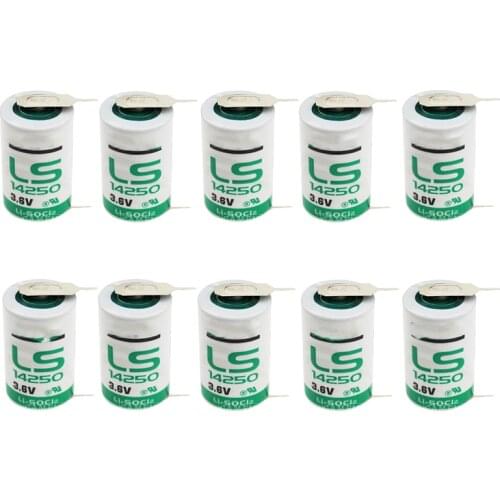250 PCS LS14250 Electric Meter Water Meter Battery ER1/2AA ER14250 1/2 AA 3.6V Lithium Battery for SAFT