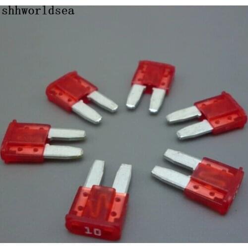Shhworldsea 20pcs 8mm 10A auto Mini Blade Fuse Car fuse for mondeo for ford