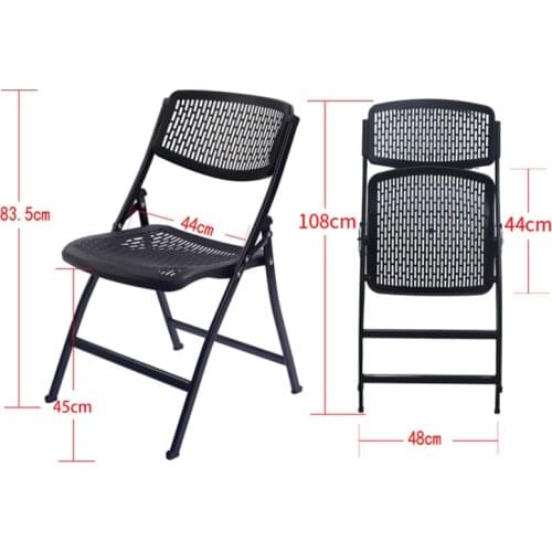 Folding Chair Home Office Chair Conference Chair Training Student Computer Chair Plastic Chair Stool White Stool