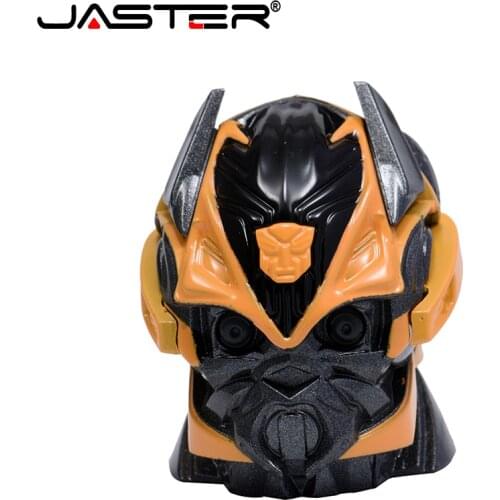 JASTER Cool USB 2.0 Flashdrive Transformers Series Bumblebee Thumb Memory Stick 4GB 8GB 16GB 32GB 64GB 128GB pendrive U Disk