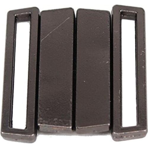 10set Black Gun Metal Tape Closure Closure Waist Extender Hooks & Eyes Clasps Sewing for Garment Bra Swimsuit