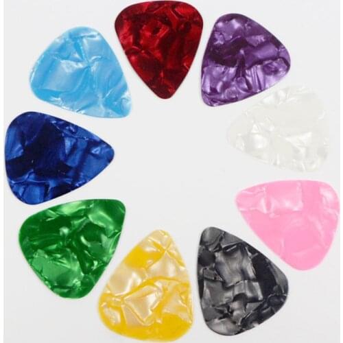 10PCS Guitar Picks Plectrum Mediator Celluloid Electric Smooth Guitar Picks Bass Acoustic Electric Guitar Accessories