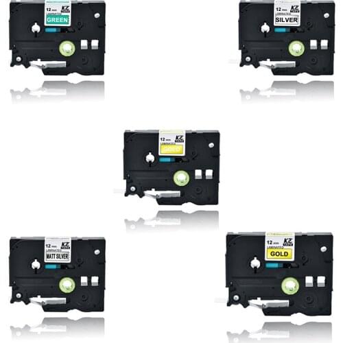 12mm TZ231 TZ 231 TZe 231 Laminated Adhesive tz-231 tze-231 Label Tape P Touch black on white Compatible For Brother tze-131 631