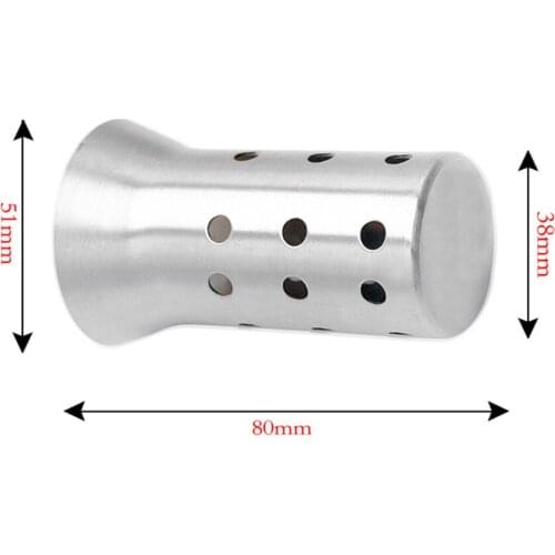 51mm Removable Stainless Motorcycle Exhaust Pipe Silencer Muffler Baffle