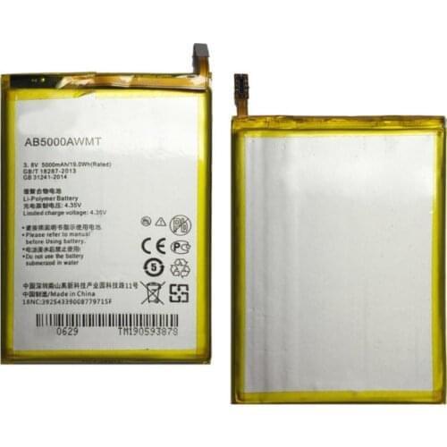 Original AB2900AWMC battery 5000mAh 3.8v 19.0WH for PHILIPS V526 V787 V377 V 526/V 787/V377 Cellphone batteries