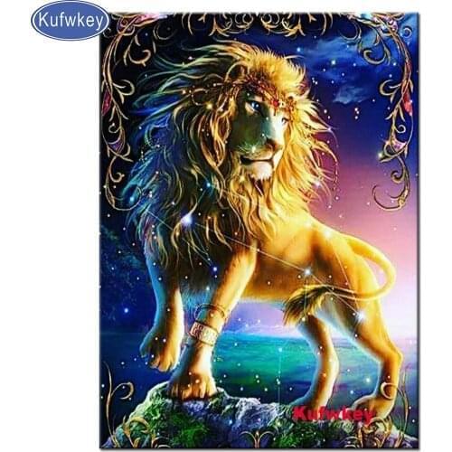 Fantasy Leo 5d diy diamond painting cross stitch full square round diamond embroidery art mosaic diamond Leo Zodiac,Queen