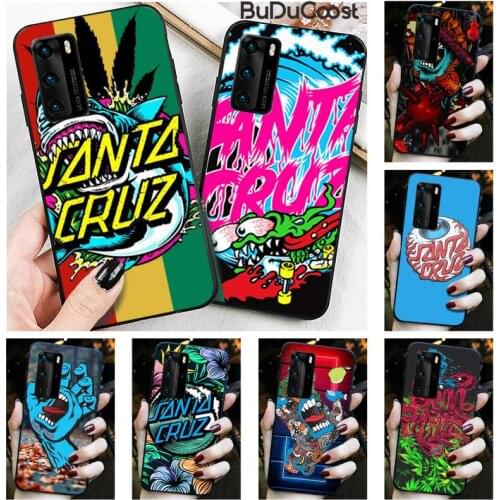 Riccu Skateboard Santa Cruz brand Phone Case for Huawei P20 P30 P20Pro P20Lite P30Lite P10 P Smart plus P10Lite P40 Pro P40 lite