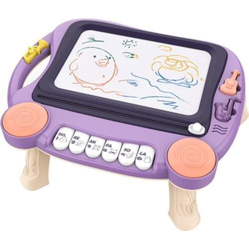 Childrens magnetic drawing board multifunctional 3 in 1 baby picture toy color hand-painted board music toy