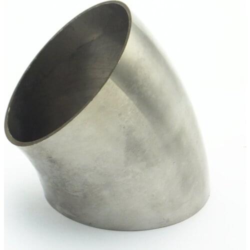 57mm 60mm 63mm 76mm 89mm 102mm OD 304 Stainless Steel Sanitary Weld 45 Degree Elbow Pipe Fitting For Home Brew Homebrew