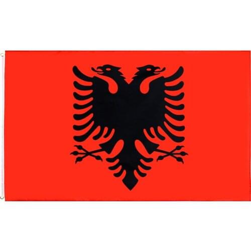 Jennifer hanging 90x150cm ALB AL Albania flag