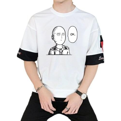 Japan anime one punch man T shirt Unisex casual summer short sleeves Teenagers Cosplay Cartoon t shirt Tees Tops