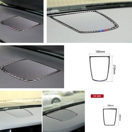 Car Interior Carbon Fiber Decal Car Dashboard Speaker Panel Emblem Stickers Decoration Car Styling for BMW F10 GT F07 5 Series