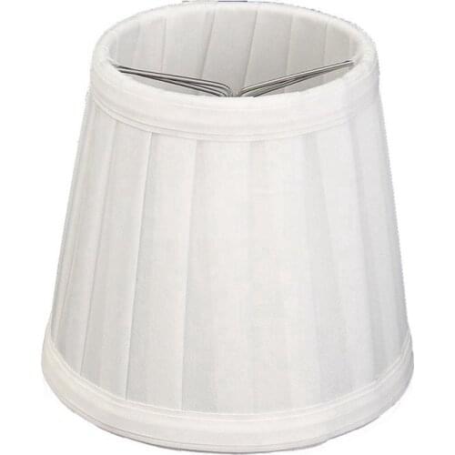 Hot YO-Vintage Fabric Lamp Shade Table Desk Bed Lamp Cover Holder Chandelier White